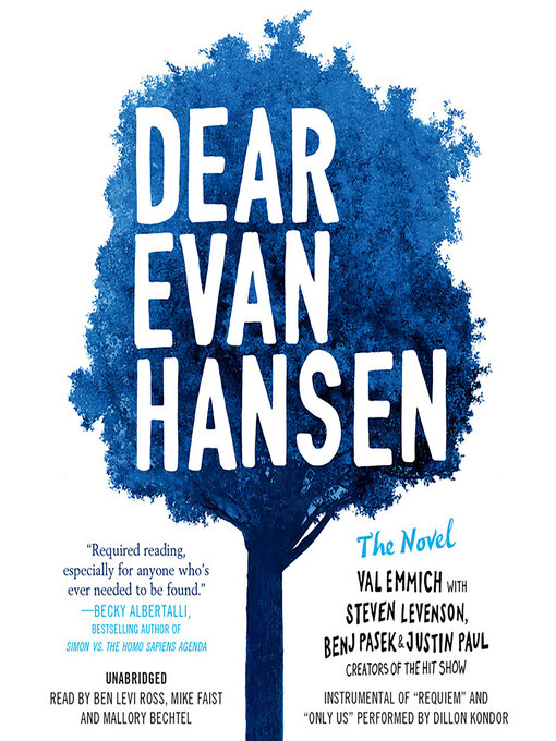 Cover image for Dear Evan Hansen